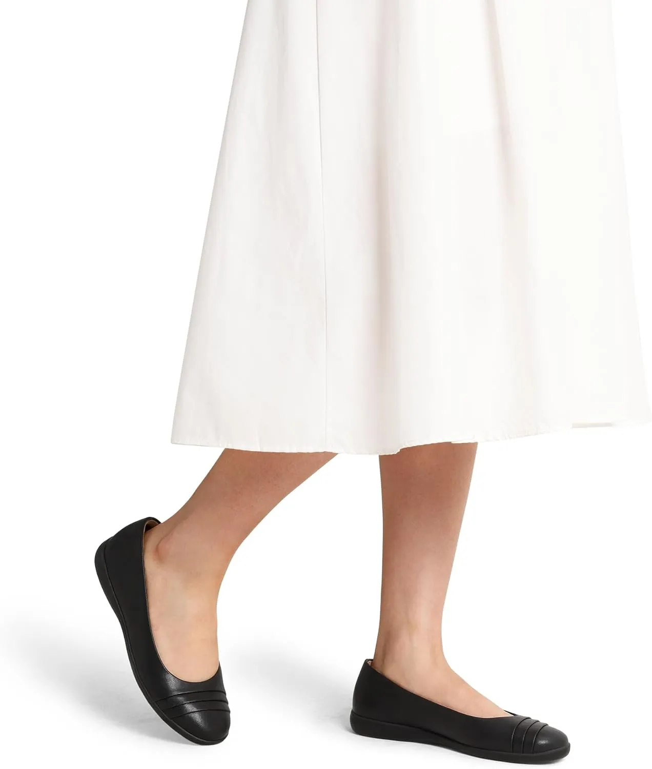 DREAM PAIRS Womens Comfortable Ballet Flats, Business Office Dress Shoes, Dressy Round Toe Slip On Work Flats