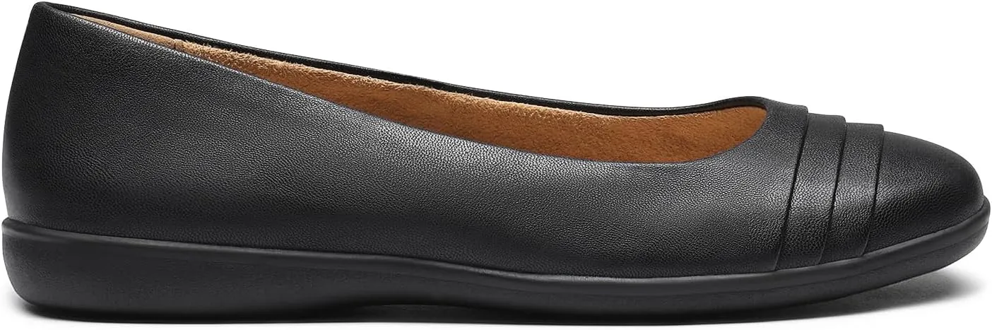 DREAM PAIRS Womens Comfortable Ballet Flats, Business Office Dress Shoes, Dressy Round Toe Slip On Work Flats