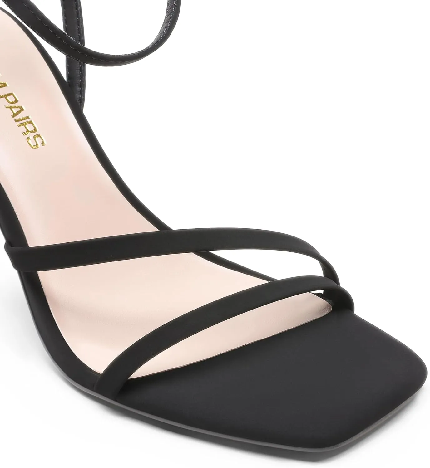 DREAM PAIRS Women’s High Stilettos Heels Open Toe Square Sandals Ankle Strap Pumps Sexy Comfort Strappy Dress Shoes Party Wedding Heeled Sandals