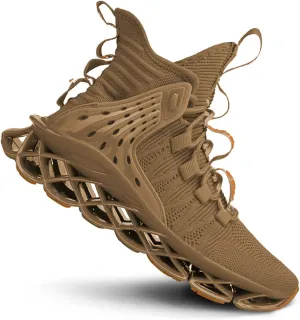 DUDHUH Running Shoes for Men Comfortable Athletic Cross Trainer Casual Walking Fashion Mens Tennis Sock Sneakers