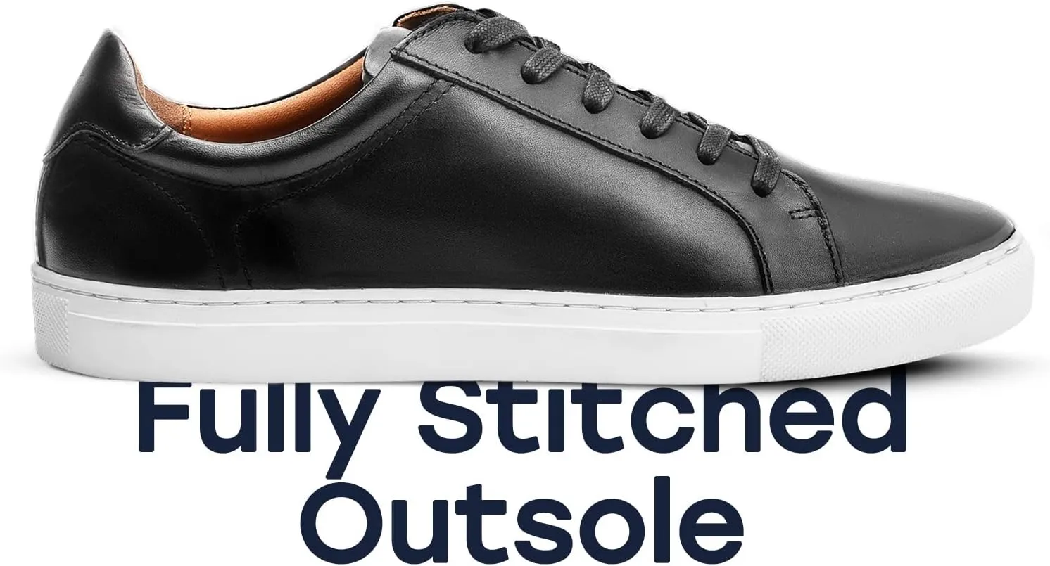Dunross & Sons Mens Sneakers. Fashion Sneakers. Lace-Up Or Slip-On Mens Casual Shoes. Comfortable Leather Shoes.