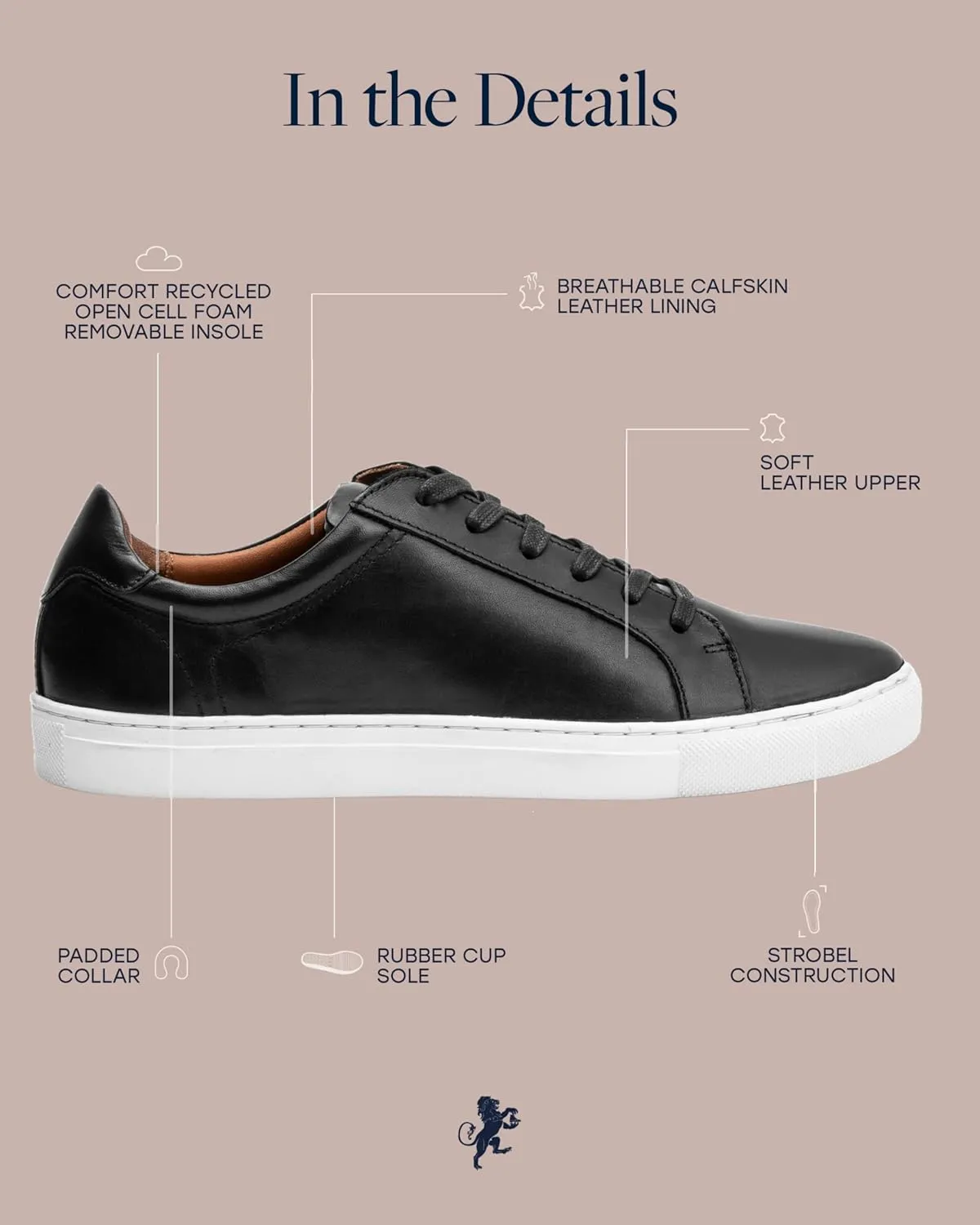 Dunross & Sons Mens Sneakers. Fashion Sneakers. Lace-Up Or Slip-On Mens Casual Shoes. Comfortable Leather Shoes.