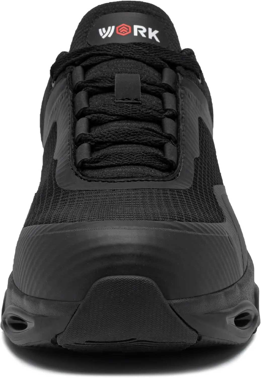 DYKHMATE Steel Toe Wide Shoes for Men Women Lightweight Safety Sneakers Fashion Work Shoes Comfortable Breathable Safety Toe Slip on Tennis Shoes