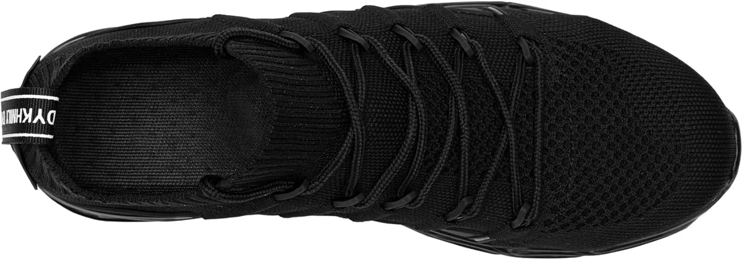 DYKHMATE Steel Toe Wide Shoes for Men Women Lightweight Safety Sneakers Fashion Work Shoes Comfortable Breathable Safety Toe Slip on Tennis Shoes