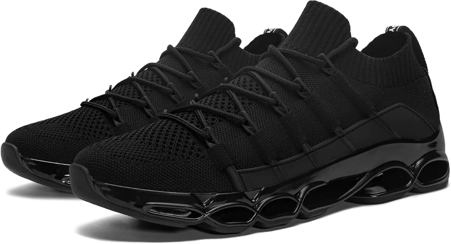 DYKHMATE Steel Toe Wide Shoes for Men Women Lightweight Safety Sneakers Fashion Work Shoes Comfortable Breathable Safety Toe Slip on Tennis Shoes