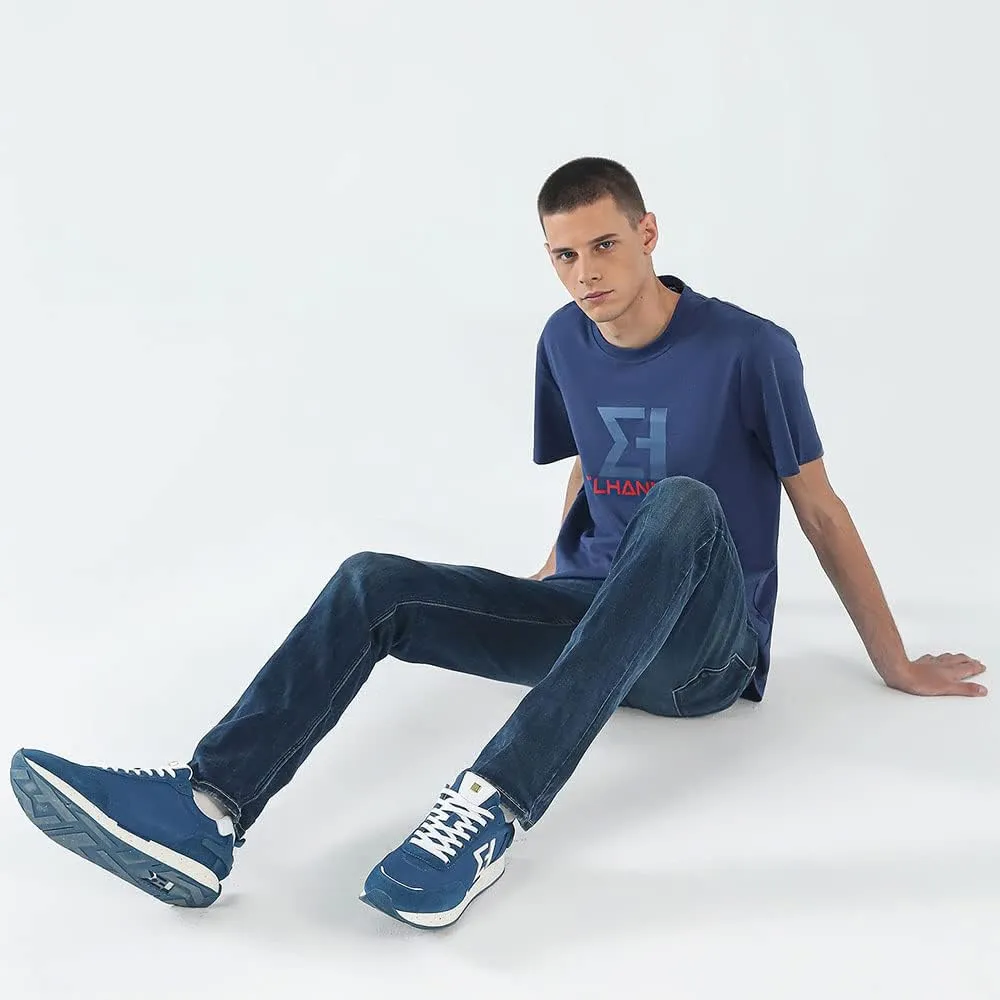 ELHANN.H The SJ Sneakers for Male Combines Simple Lines with a Dynamic Style.