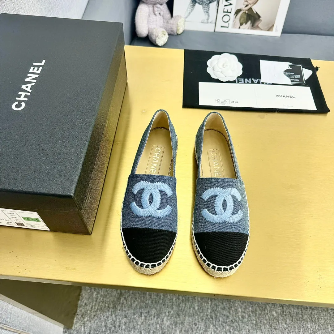 espadrilles dark blue black denim