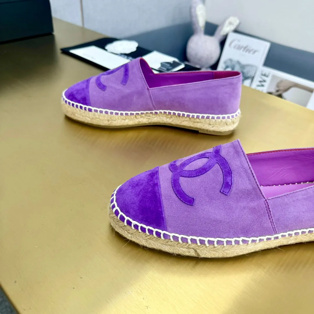 espadrilles lilac and purple suede