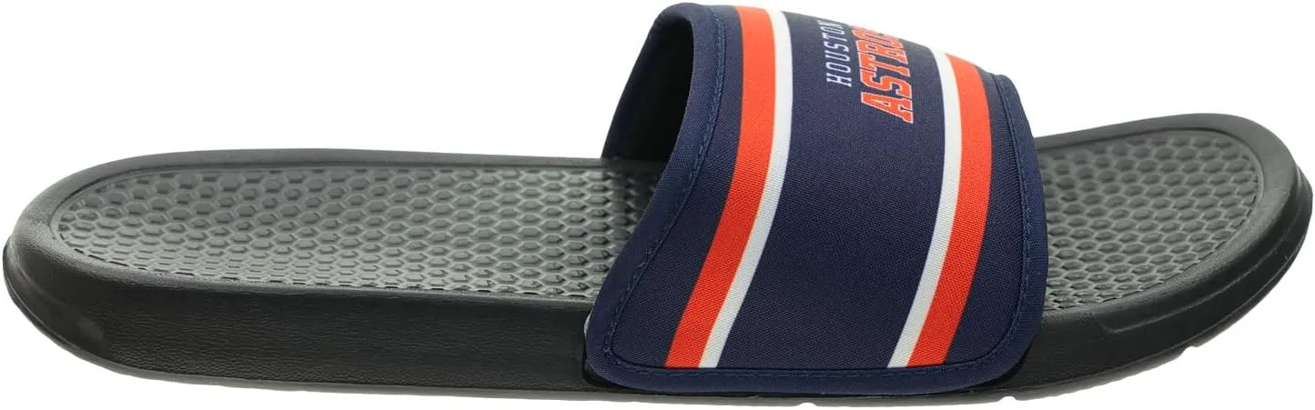 FOCO MLB Team Printed Slide Sandals – Officially Licensed Baseball Fan Footwear for Comfort & Style