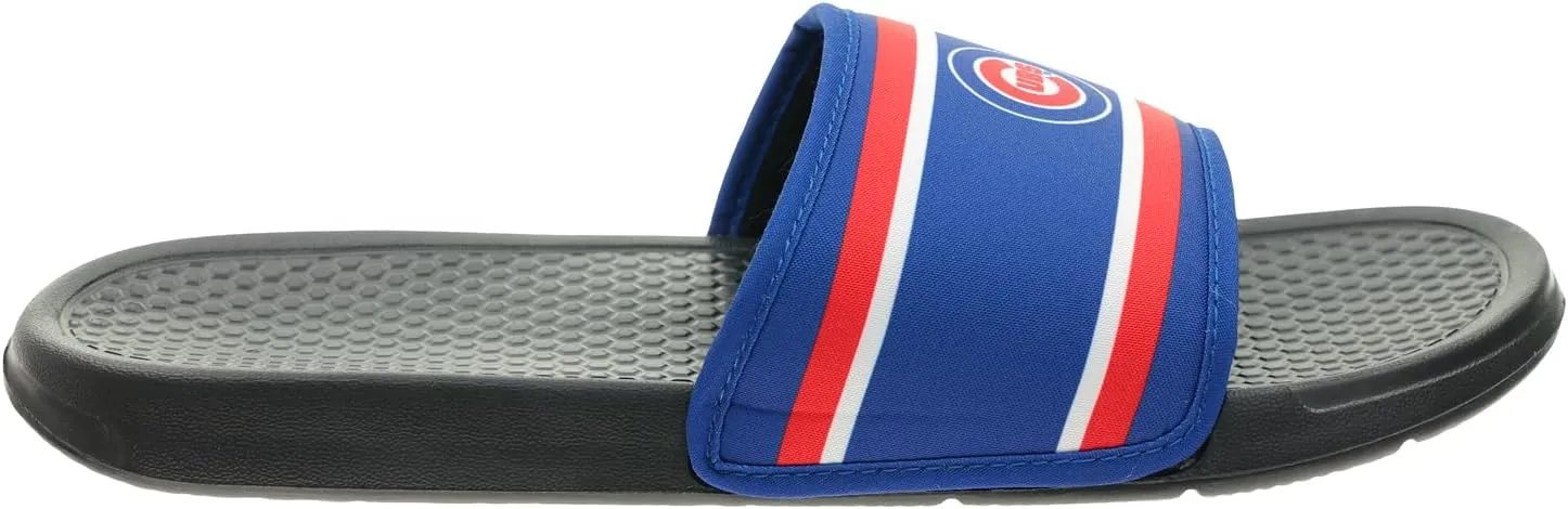 FOCO MLB Team Printed Slide Sandals – Officially Licensed Baseball Fan Footwear for Comfort & Style