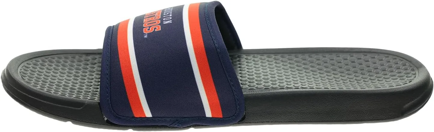 FOCO MLB Team Printed Slide Sandals – Officially Licensed Baseball Fan Footwear for Comfort & Style