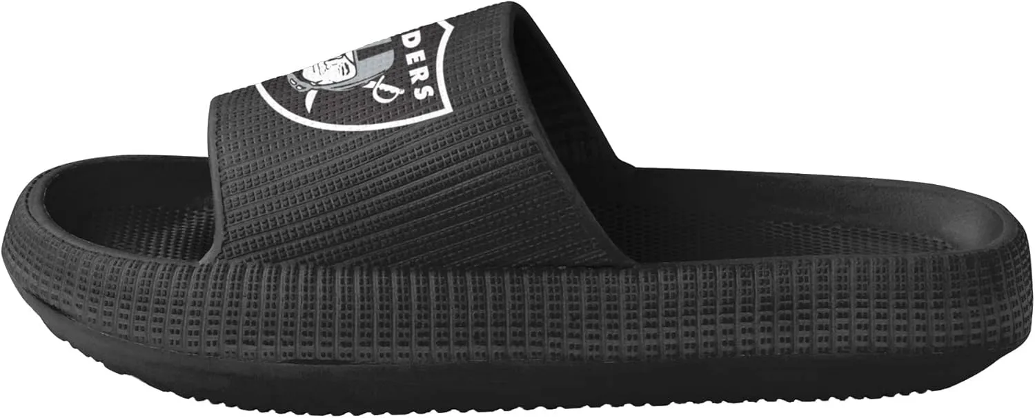FOCO NFL Womens NFL Team Logo Ladies Pillow Slides Sandals