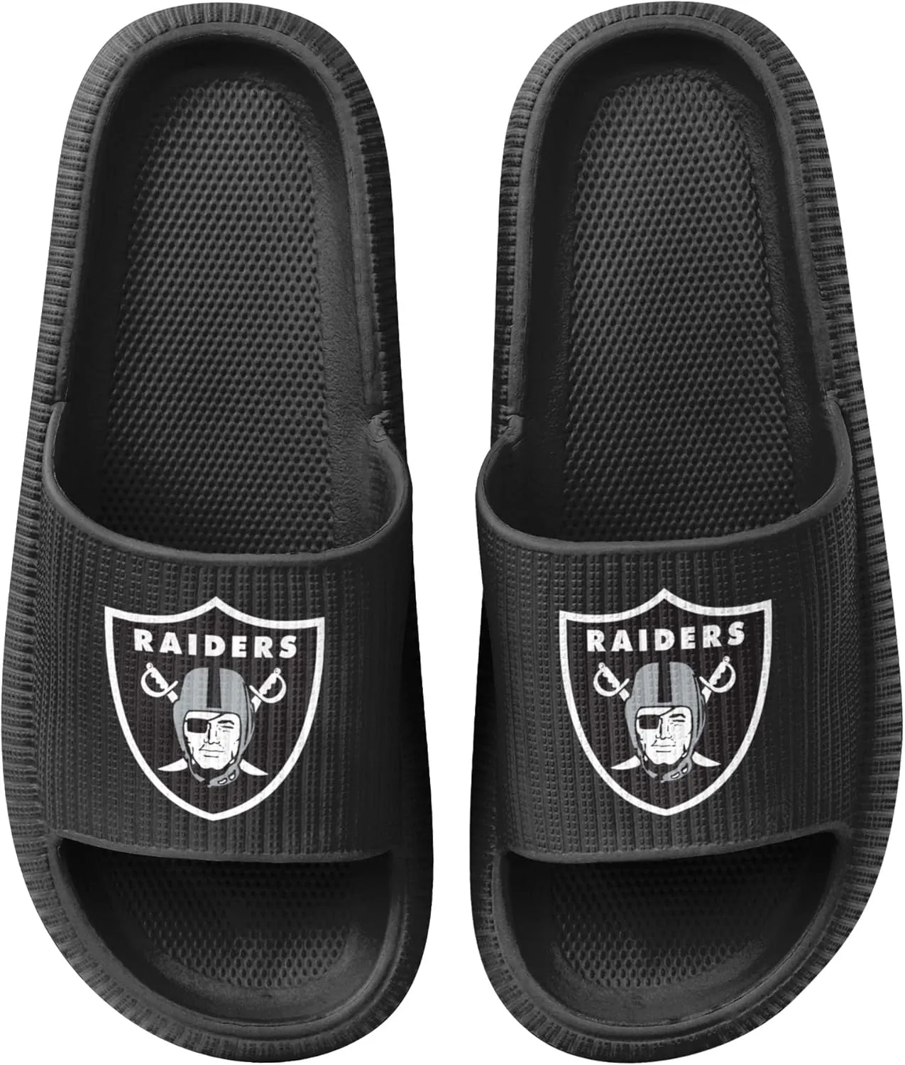 FOCO NFL Womens NFL Team Logo Ladies Pillow Slides Sandals
