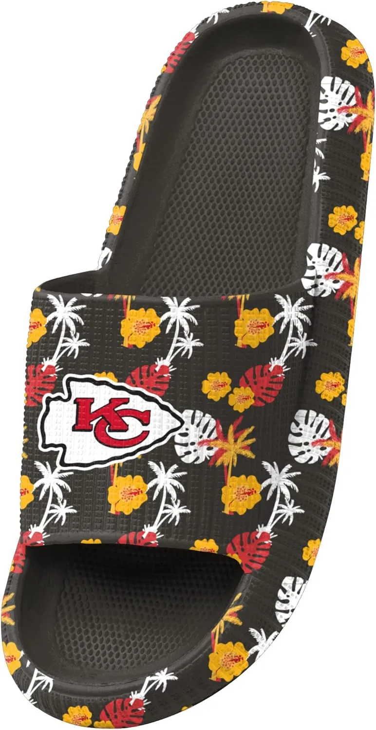 FOCO Women's NFL Team Logo Ladies Pillow Slides Sandals