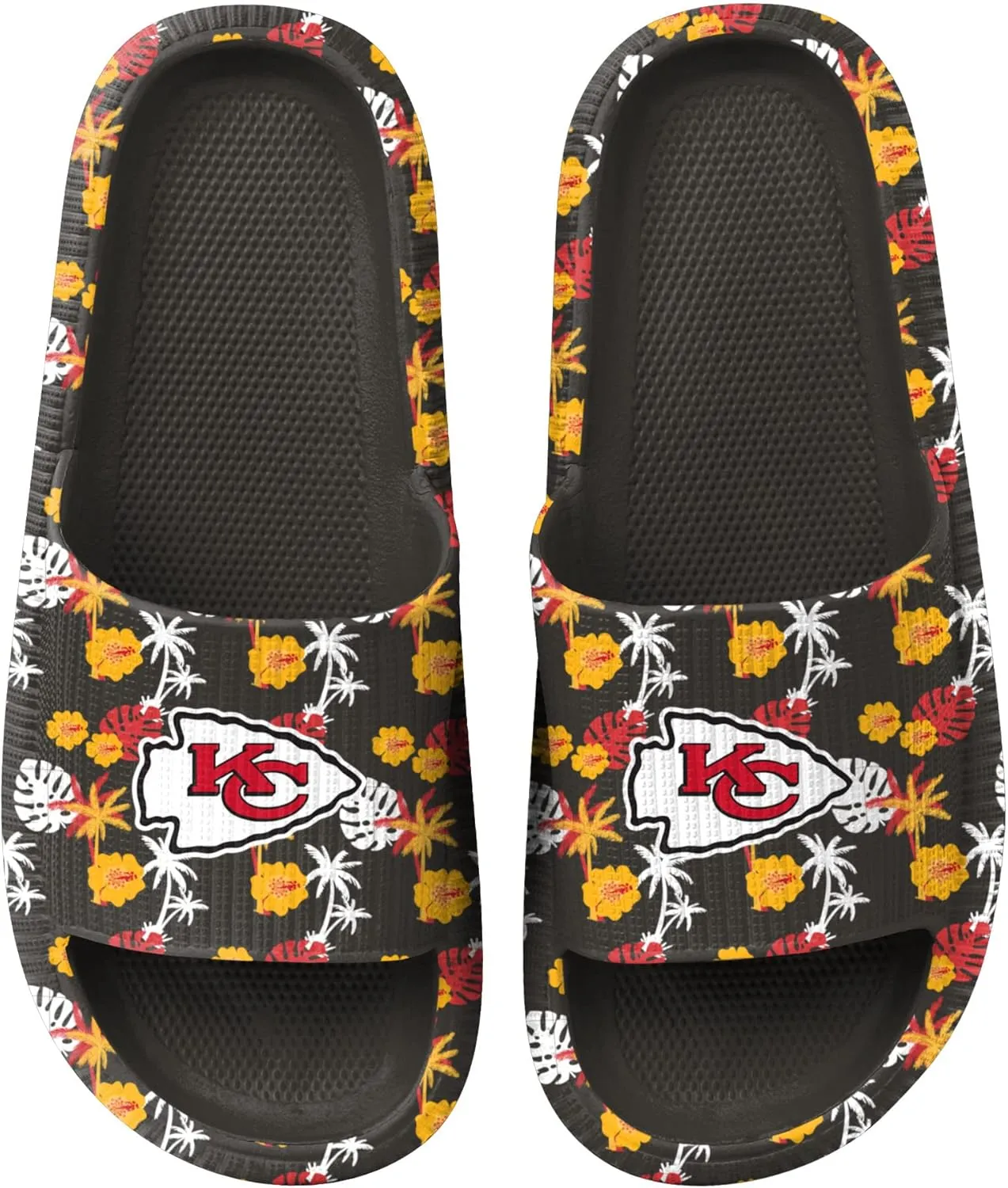 FOCO Women's NFL Team Logo Ladies Pillow Slides Sandals