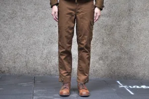 Freewheelers Heavyweight Cotton Drill "Aviators' Trousers" (Dark Sepia Brown)