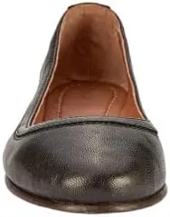 Frye Carson Ballet Flats for Women Featuring Premium Tumbled Leather with Leather Lining and Leather Outsole – 3/8" Heel