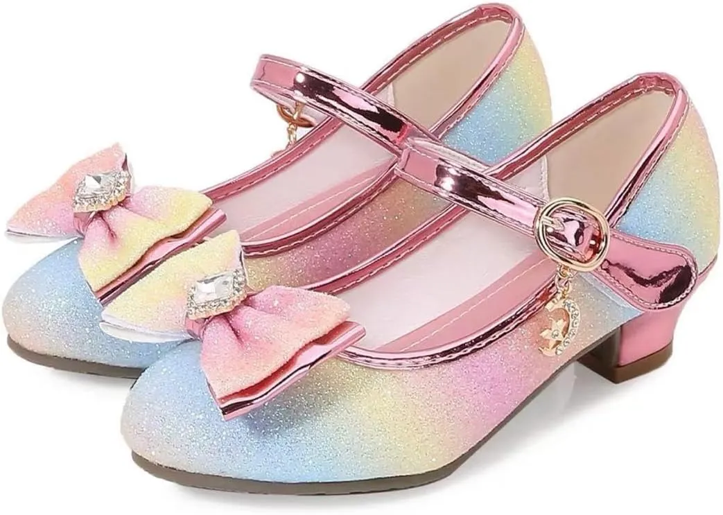 Girls Dress Mary Jane Ballet Flats Low Heels Princess Shoes