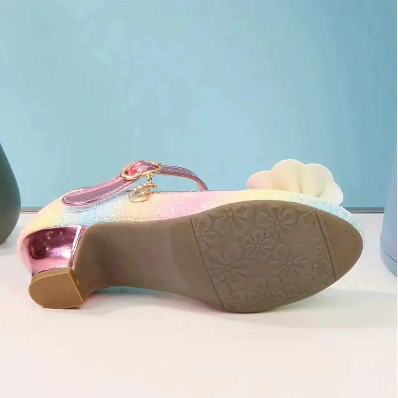 Girls Dress Mary Jane Ballet Flats Low Heels Princess Shoes