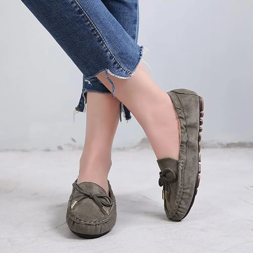 Hee grand Women's Slip On Loafers Soft Foldable Round Toe Ballet Flats