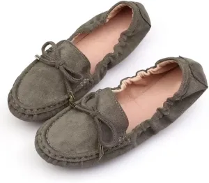 Hee grand Women's Slip On Loafers Soft Foldable Round Toe Ballet Flats