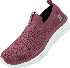 HUHV Tech Knit Unisex Lace-Up and Slip-On Recovery Lifestyle Walking and Athletic Shoe with HEALIUM Foam Lightweight Casual Non-Slip Comfortable Sneaker
