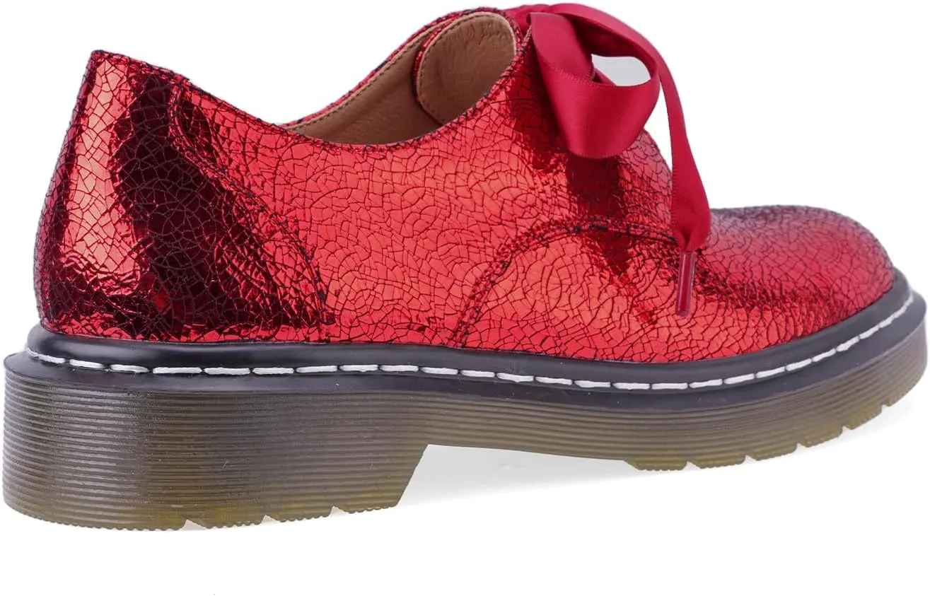 IMPREMEY Mary Janes Oxford Bow Flats Loafers Shoes for Women Round Toe Platform Non-Slip Comfortable Casual Cute Shoes