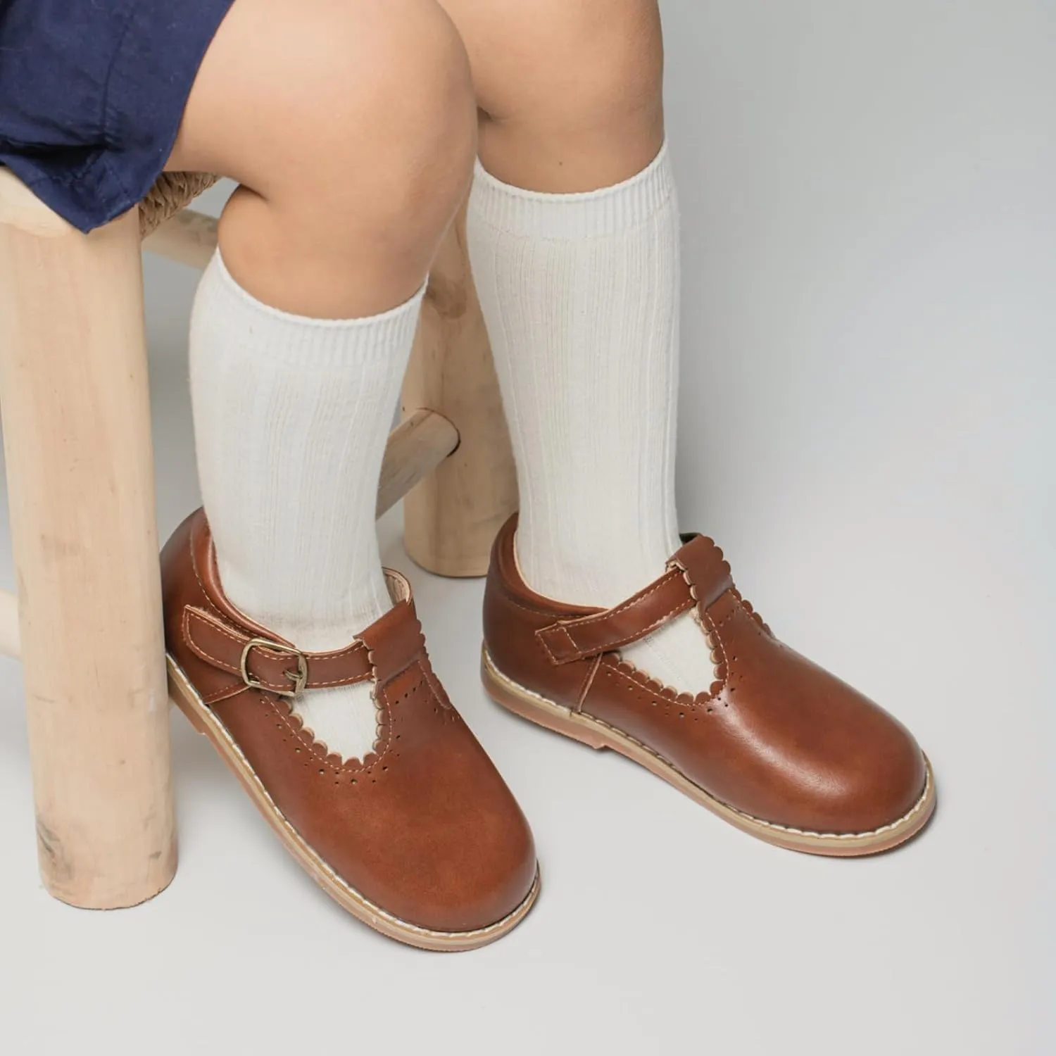 ISINSER Toddler Girls Classic Oxford Shoes Princess Dress Mary Jane Party Bowknot Flats School Uniform Shoes