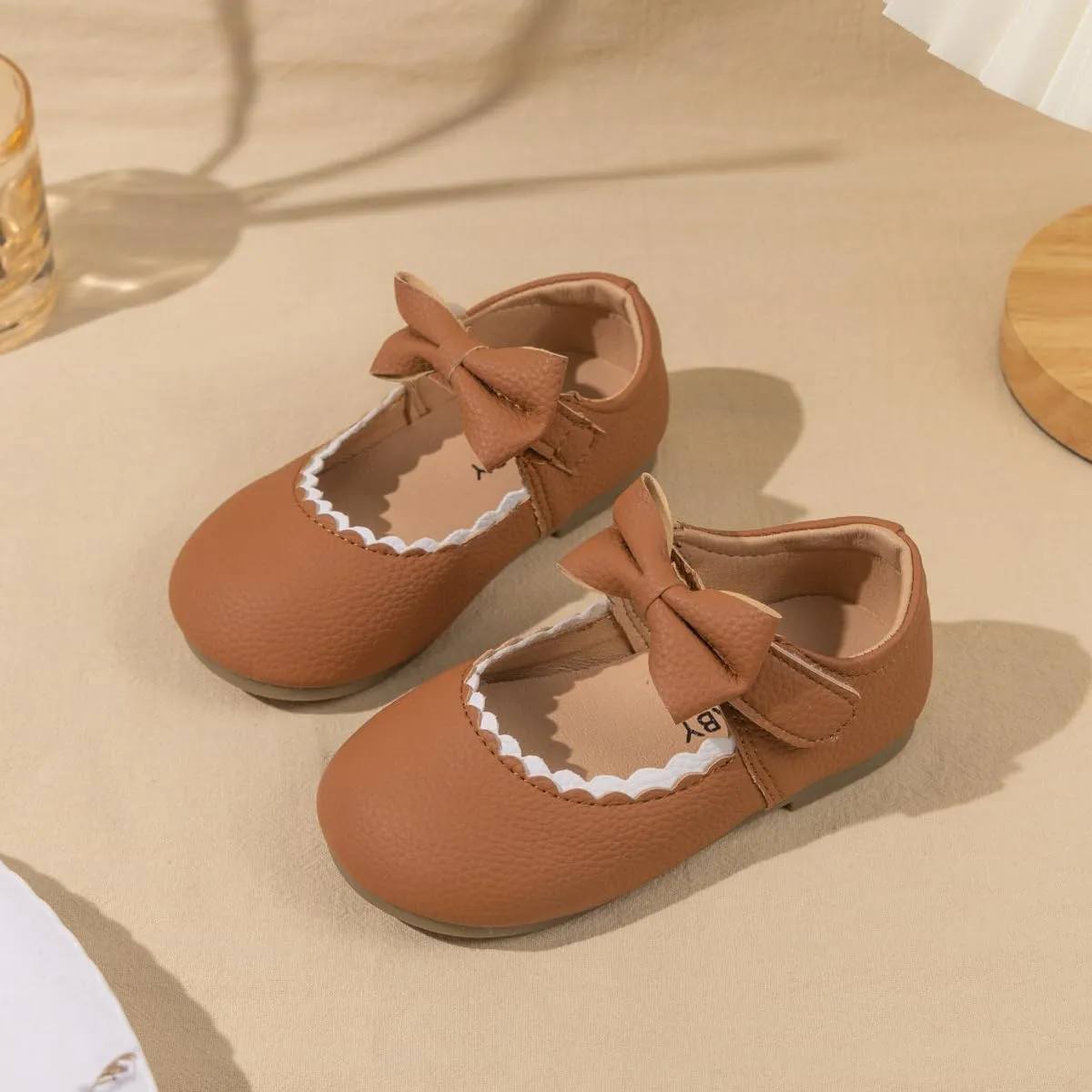ISINSER Toddler Girls Classic Oxford Shoes Princess Dress Mary Jane Party Bowknot Flats School Uniform Shoes