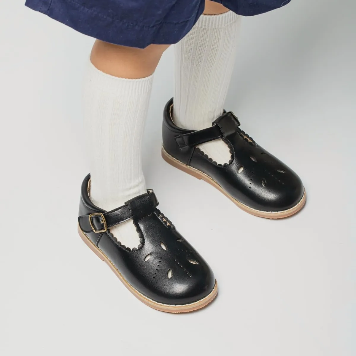ISINSER Toddler Girls Classic Oxford Shoes Princess Dress Mary Jane Party Bowknot Flats School Uniform Shoes