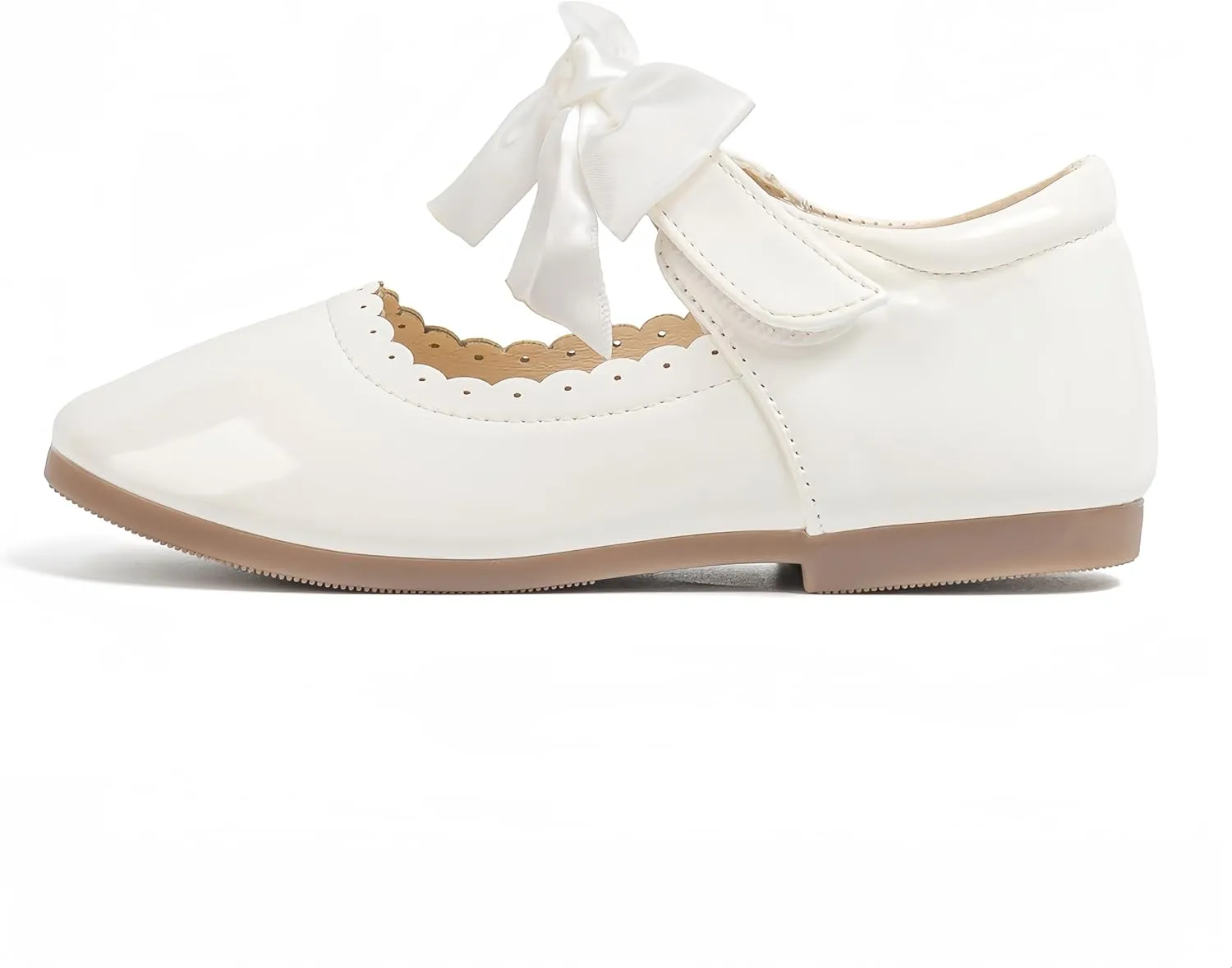 ISINSER Toddler Girls Classic Oxford Shoes Princess Dress Mary Jane Party Bowknot Flats School Uniform Shoes