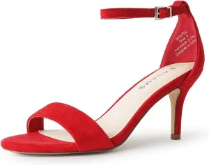 J. Adams Dove Ankle Strap Womens Stiletto For Women Sexy - Open Toe Strappy Heels, Wedding Shoes For Bride, Summer Heels and Bridal Shoes