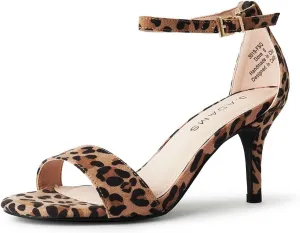 J. Adams Dove Ankle Strap Womens Stiletto For Women Sexy - Open Toe Strappy Heels, Wedding Shoes For Bride, Summer Heels and Bridal Shoes