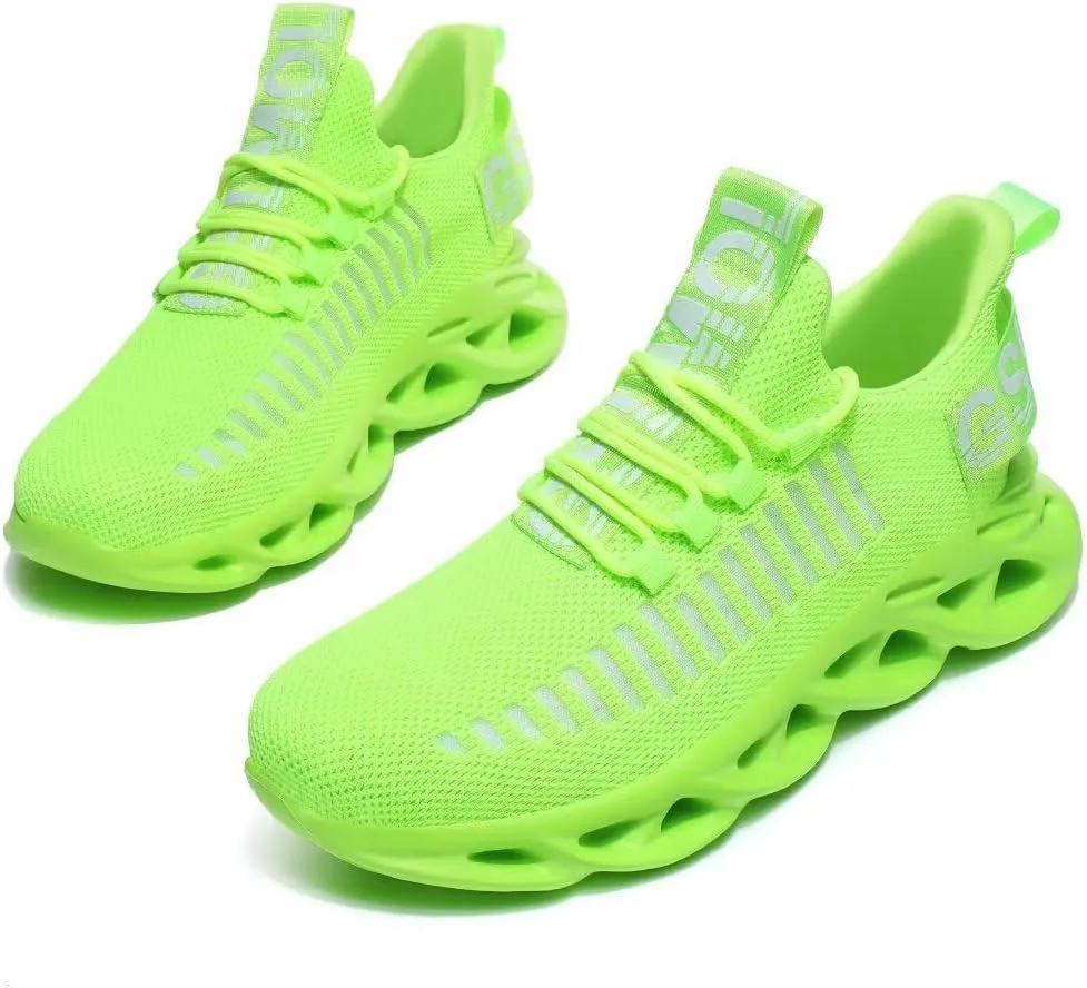 Jakcuz Women's Lace Up Walking Shoes Breathable Ultra Lightweight Sport Casual Ladies Girls Fashion Platform Sneakers