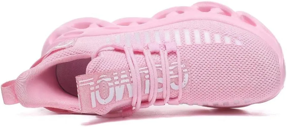 Jakcuz Women's Lace Up Walking Shoes Breathable Ultra Lightweight Sport Casual Ladies Girls Fashion Platform Sneakers