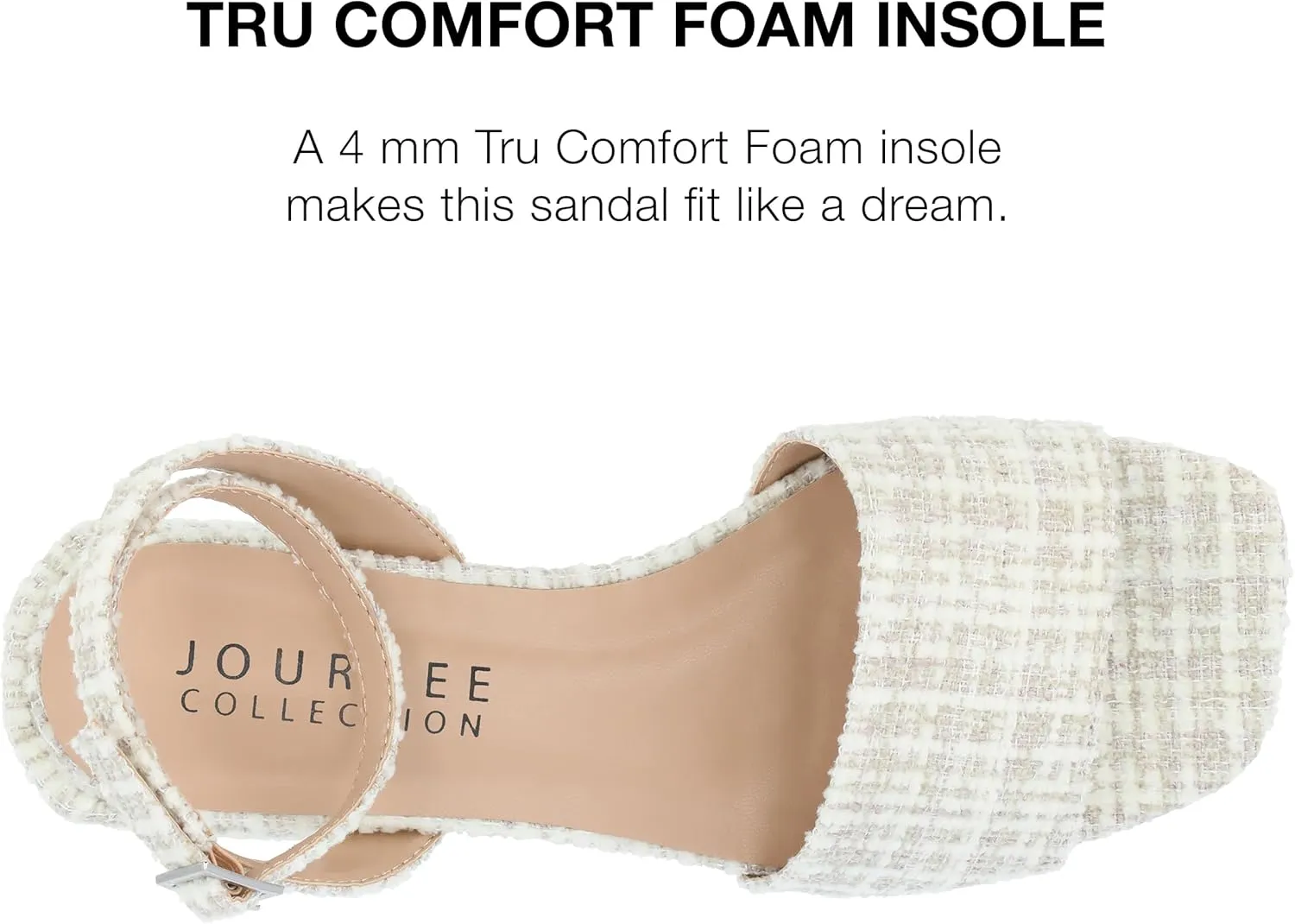 Journee Collection Womens Buckle Slingback Heels