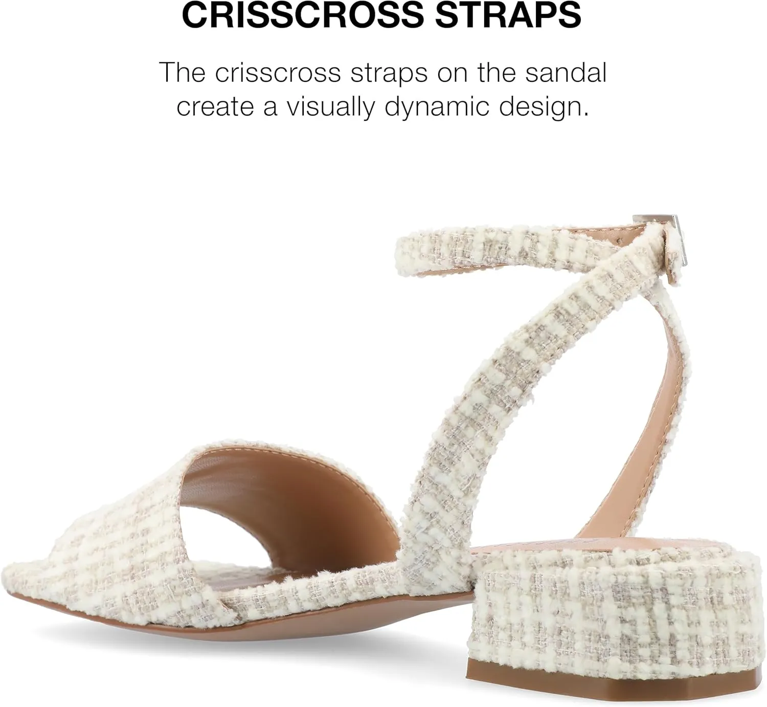Journee Collection Womens Buckle Slingback Heels