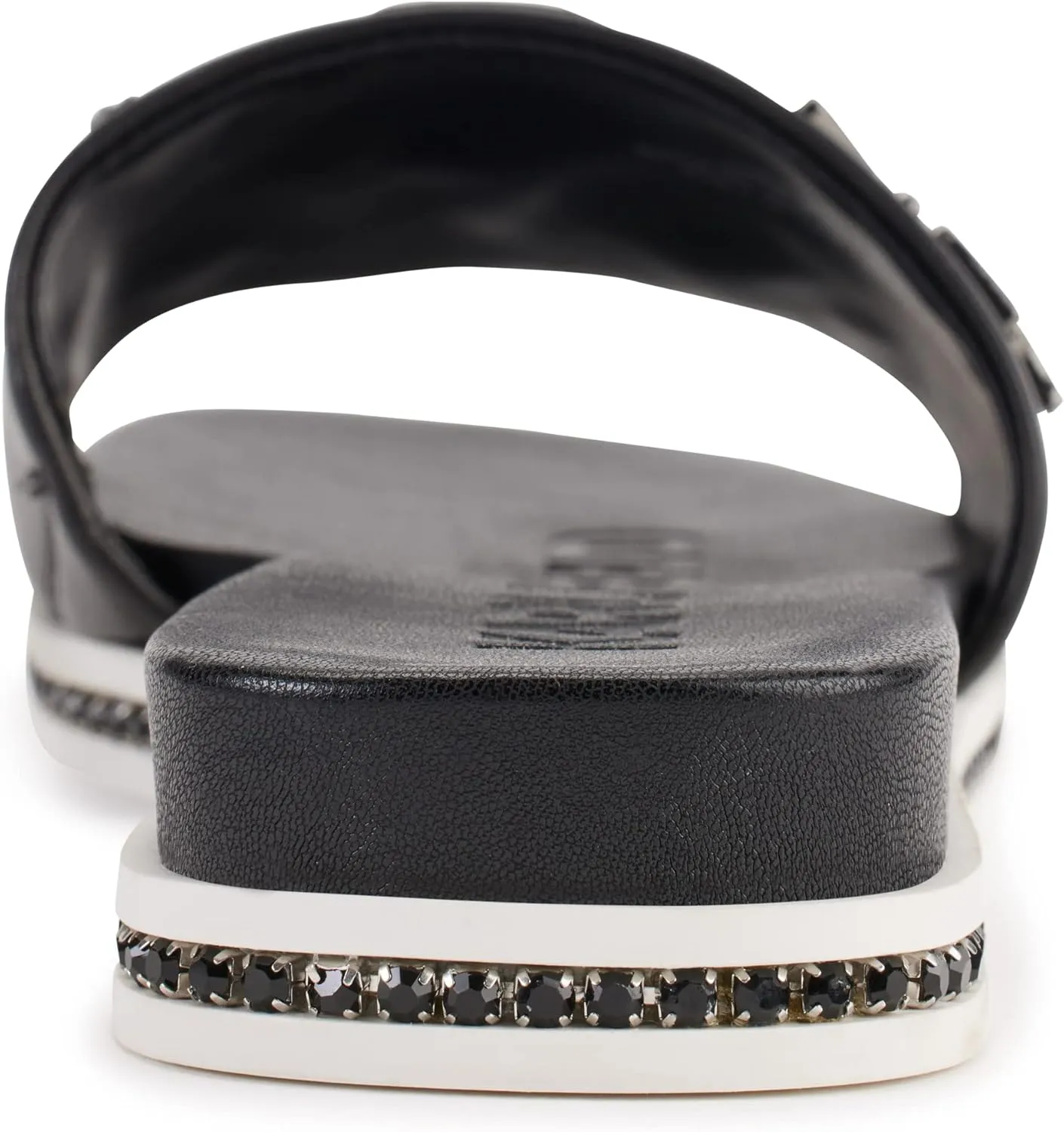 KARL LAGERFELD womens Jeslyn Slides – Effortlessly Fashionable Slide-on Shoes With Bold Klp Pins