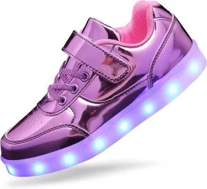 Kids Light up Shoes Led Shoes for Boys Girls USB Charging Flashing Trainers High Top Sneakers