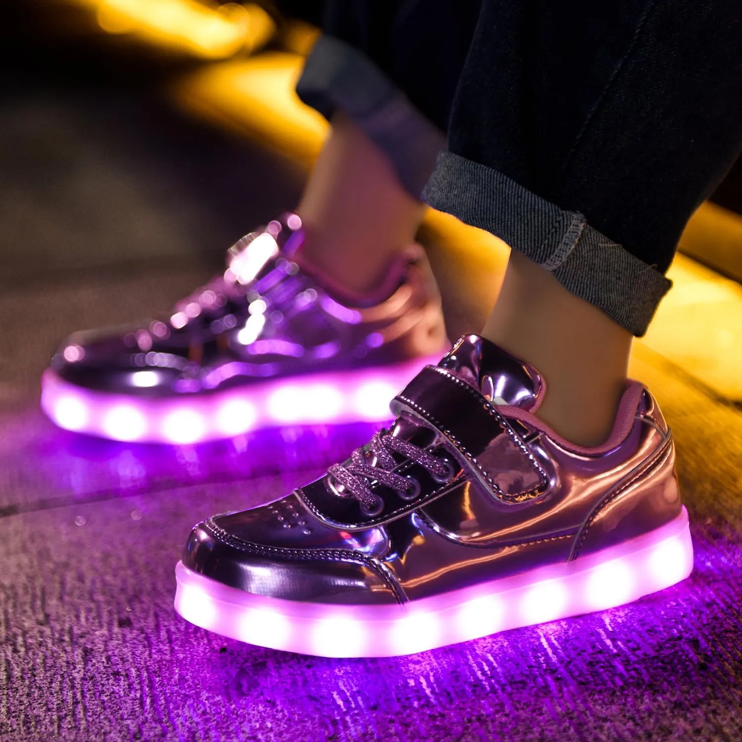 Kids Light up Shoes Led Shoes for Boys Girls USB Charging Flashing Trainers High Top Sneakers