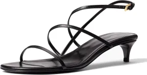 Kitten Heels for Women Elegant Strappy Sandals with Open Toe Fashionable Summer Leisure Shoes
