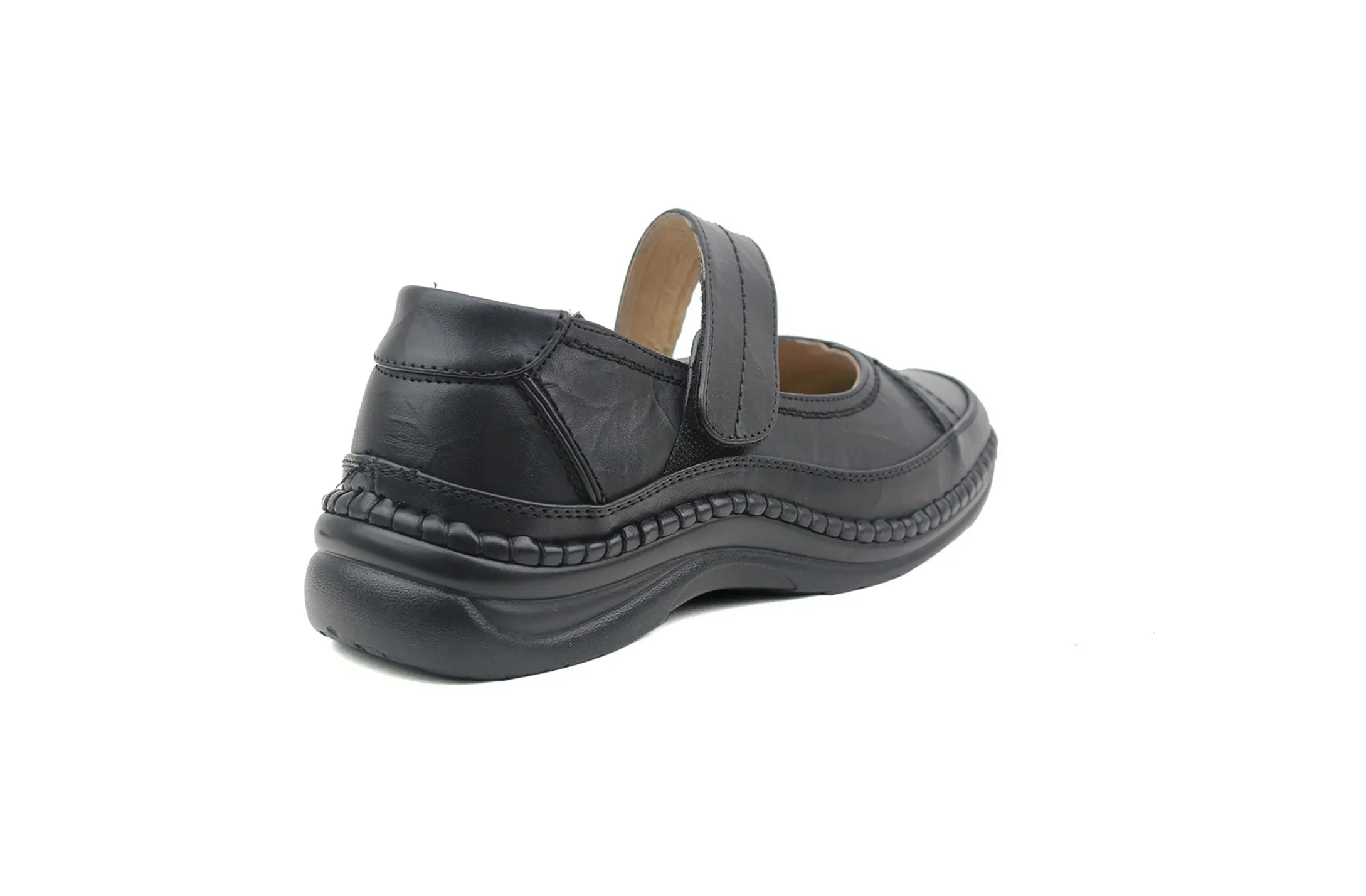 Ladies Nurse Office work UK Wide EEE Fit Touch Fasten Womens Casual Loafers Shoe