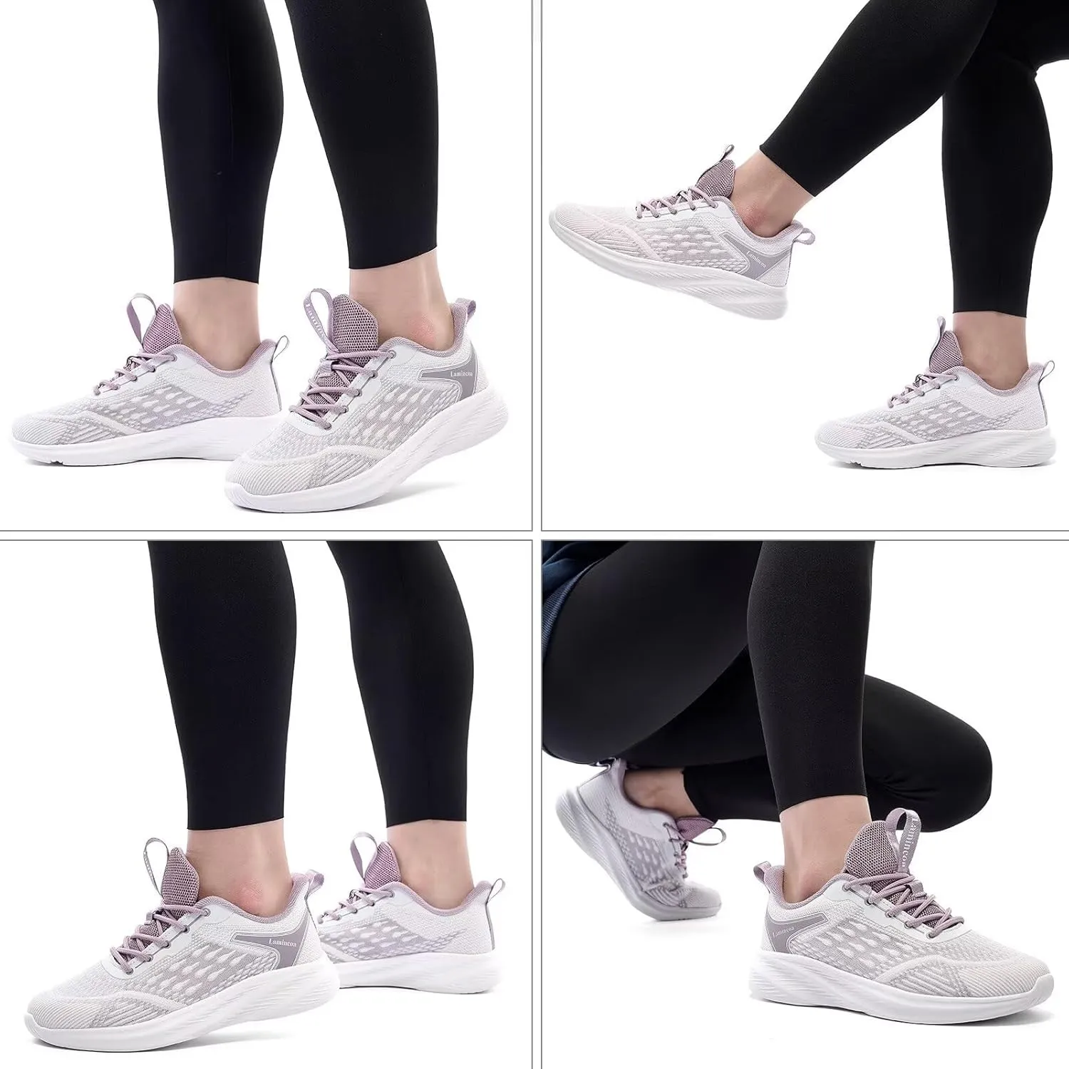 Lamincoa Women Walking Shoes Slip on Running Sneakers Lightweight Athletic Gym Workout Tennis Shoes