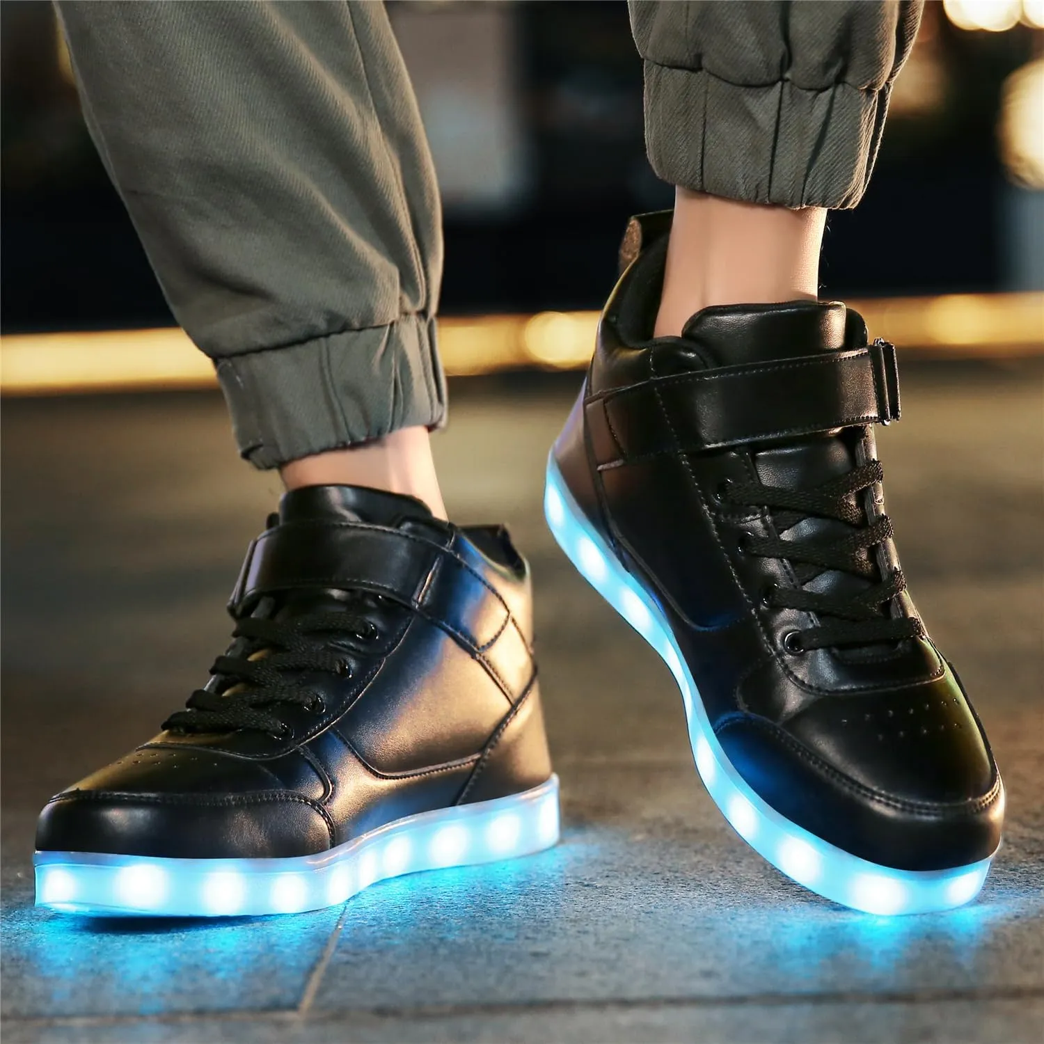 LED Shoes - Light Up Sneakers, USB Rechargeable, Dancing Shoes for Women & Men