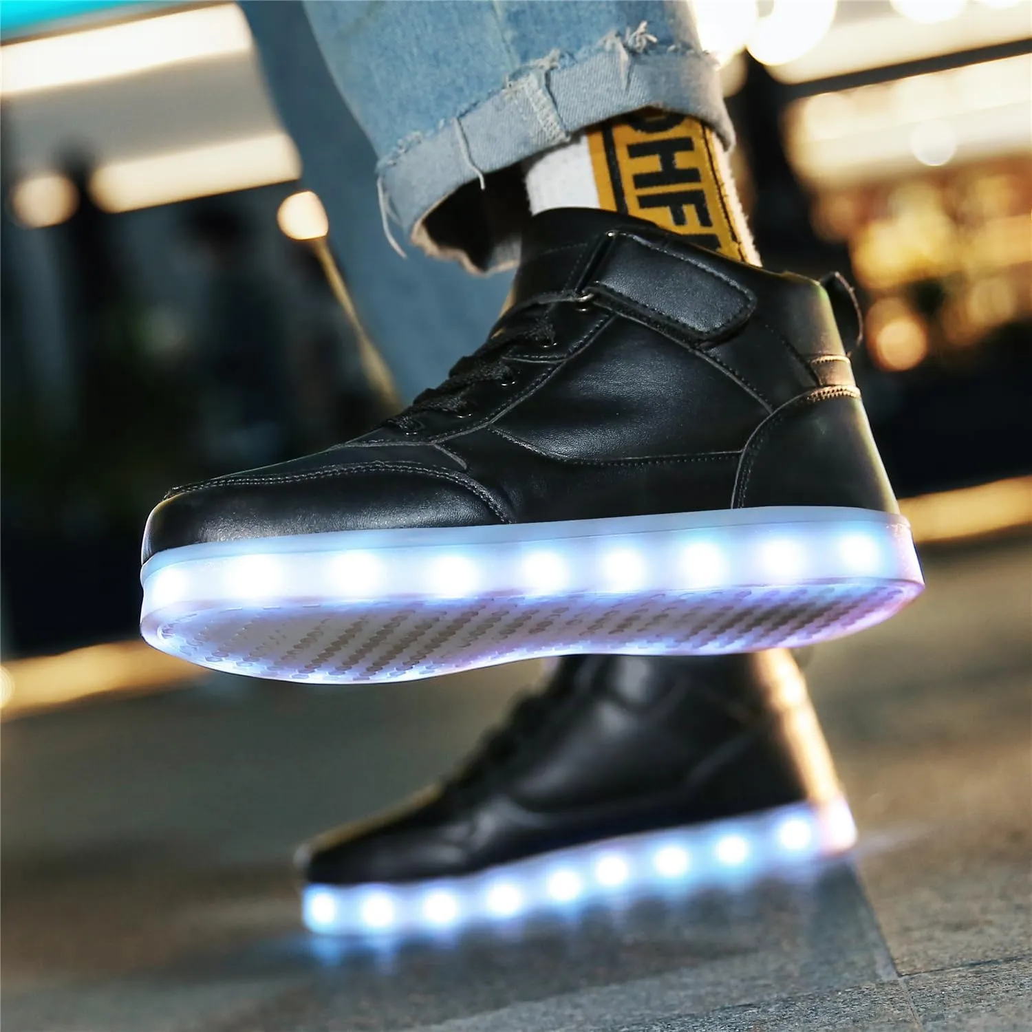 LED Shoes - Light Up Sneakers, USB Rechargeable, Dancing Shoes for Women & Men