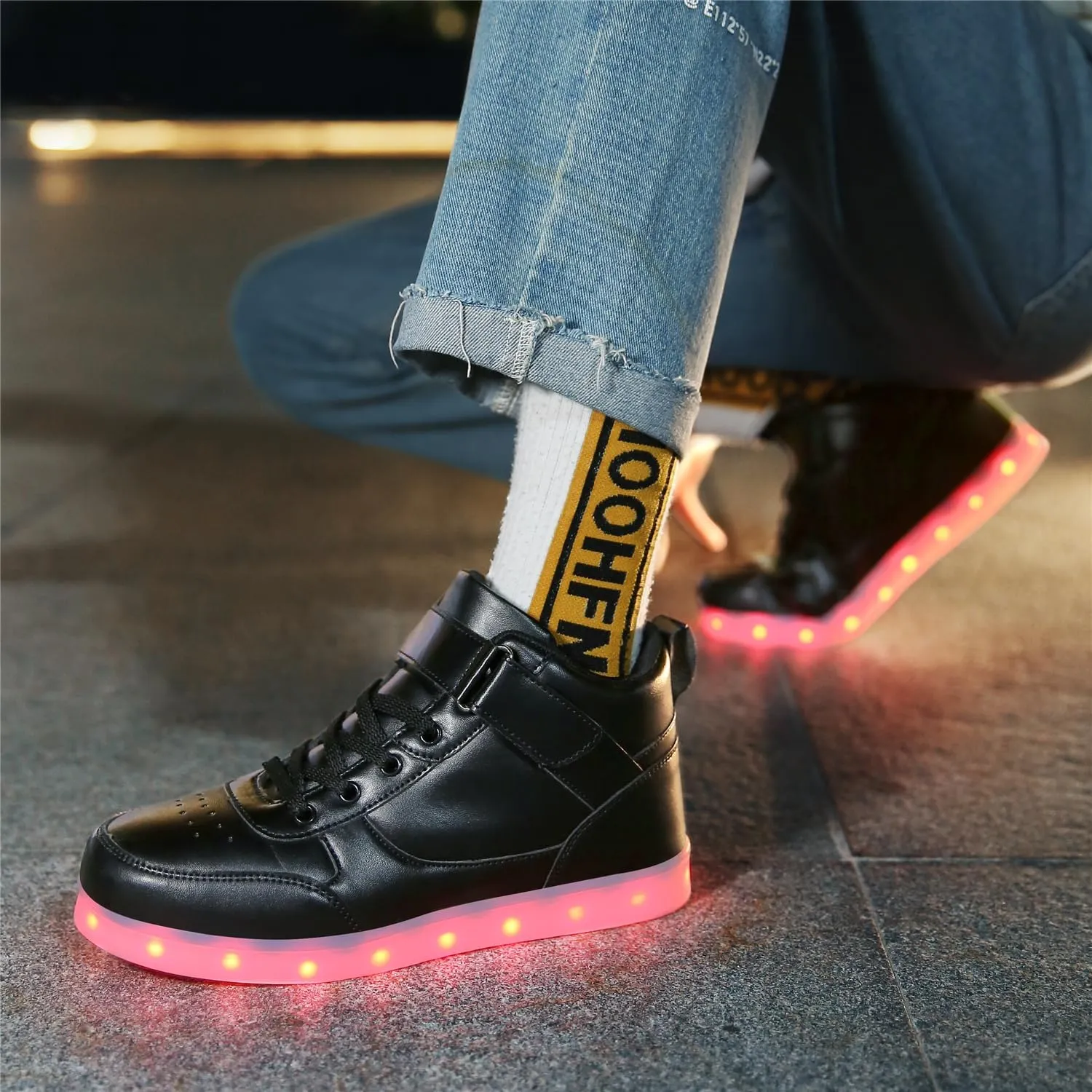 LED Shoes - Light Up Sneakers, USB Rechargeable, Dancing Shoes for Women & Men