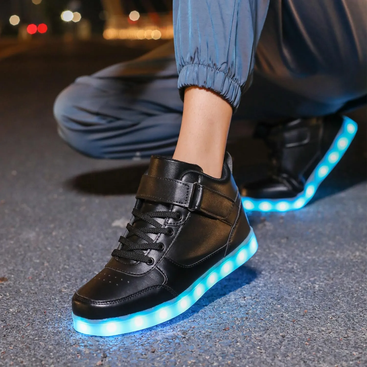 LED Shoes - Light Up Sneakers, USB Rechargeable, Dancing Shoes for Women & Men