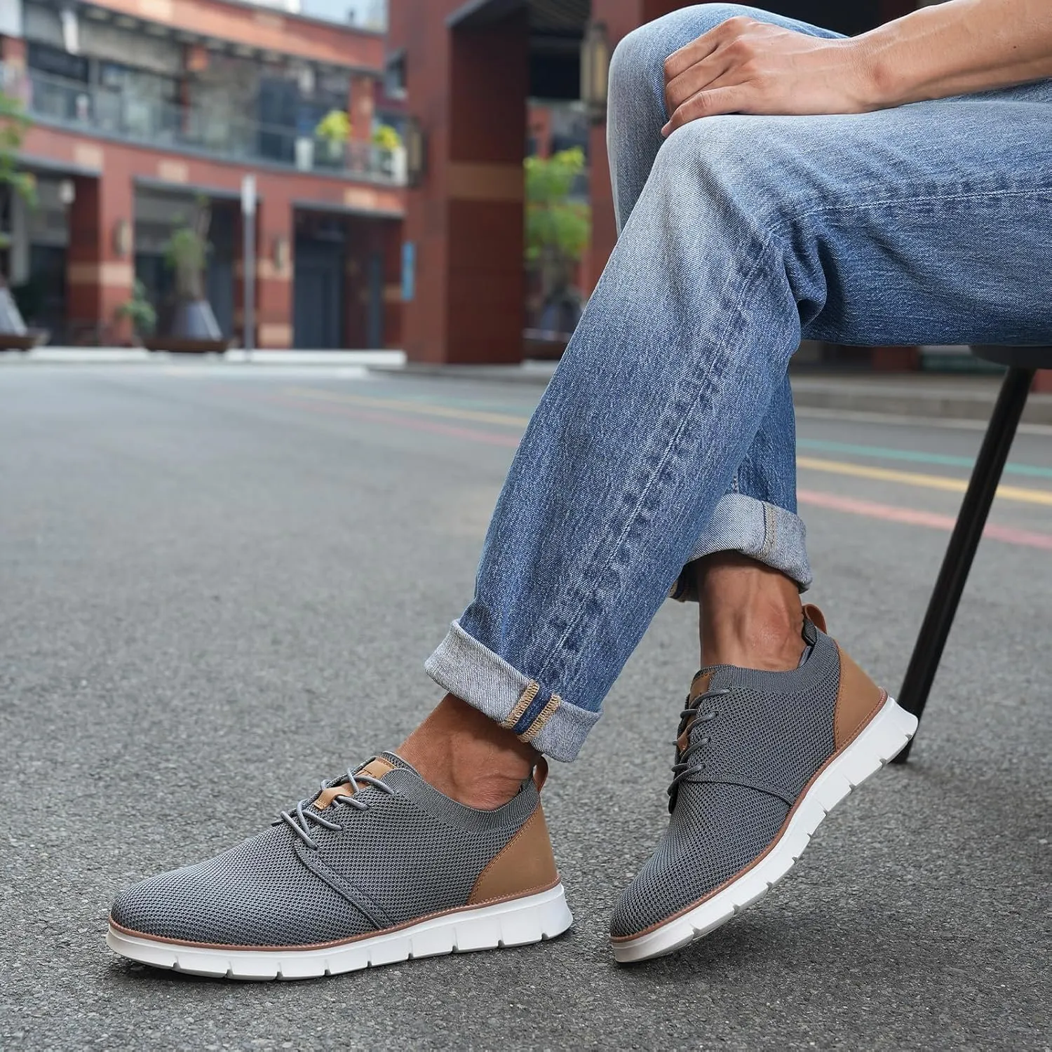 LEZTA Men's Casual Dress Shoes Sneakers Business Lightweight Oxfords Arch Support Walking
