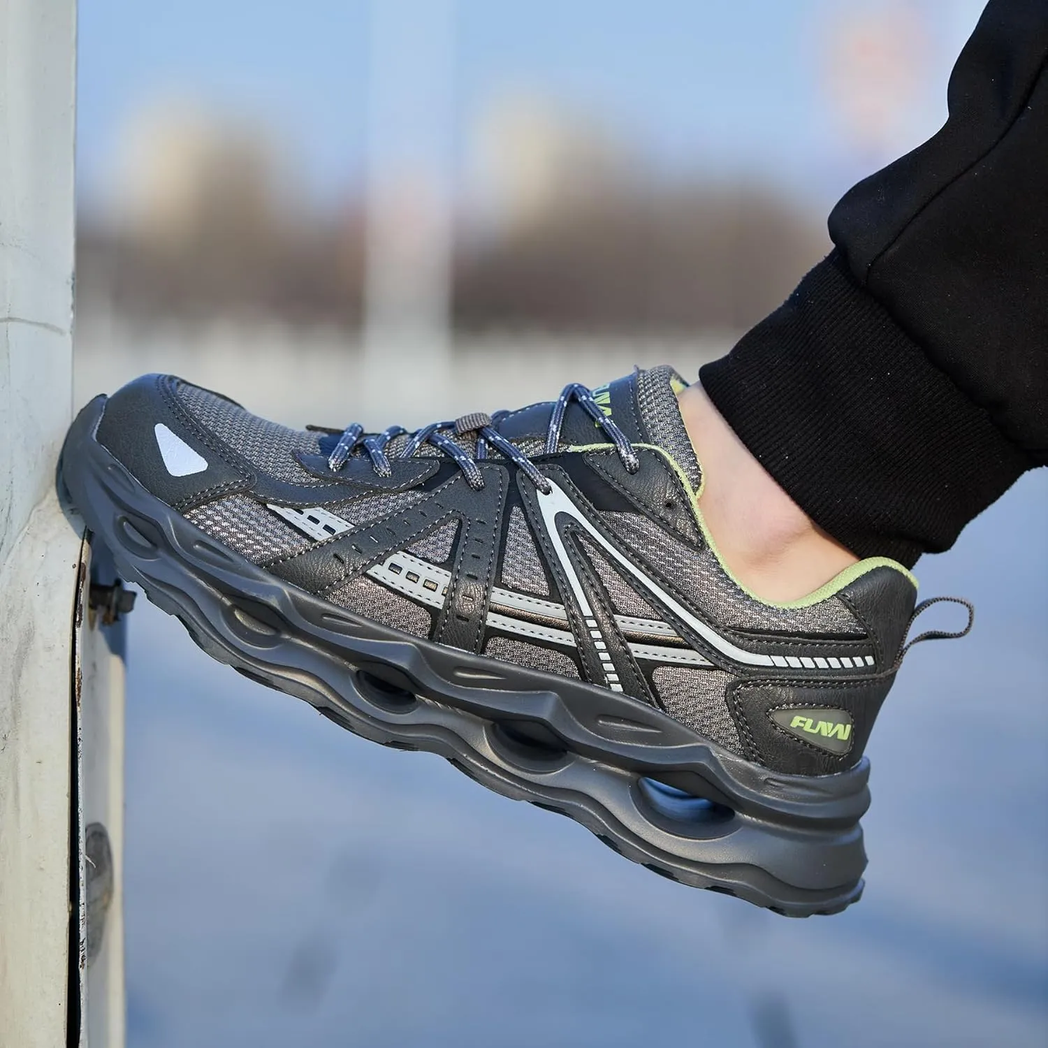 Lightweight Composite Toe Shoes, Breathbale Work Safety Steel Toe Construction Warehouse Sneakers