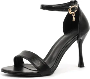 LizFoYa Heels for Women Open Toe Single Strap High Heel Sandals Party Strappy Buckle Dress Shoes